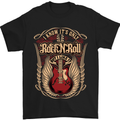 I Know It’s Only Rock ’n’ Roll Music Guitar Mens T-Shirt Cotton Gildan Black