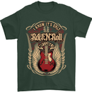 I Know It’s Only Rock ’n’ Roll Music Guitar Mens T-Shirt Cotton Gildan Forest Green