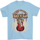 I Know It’s Only Rock ’n’ Roll Music Guitar Mens T-Shirt Cotton Gildan Light Blue