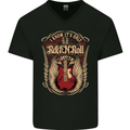 I Know It’s Only Rock ’n’ Roll Music Guitar Mens V-Neck Cotton T-Shirt Black