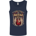 I Know It’s Only Rock ’n’ Roll Music Guitar Mens Vest Tank Top Navy Blue