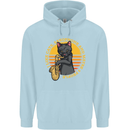 I Like Cats, Saxophones & Maybe 3 People Childrens Kids Hoodie Light Blue