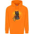 I Like Cats, Saxophones & Maybe 3 People Childrens Kids Hoodie Orange