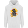 I Like Cats, Saxophones & Maybe 3 People Childrens Kids Hoodie White