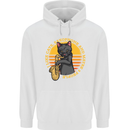 I Like Cats, Saxophones & Maybe 3 People Childrens Kids Hoodie White