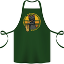 I Like Cats, Saxophones & Maybe 3 People Cotton Apron 100% Organic Forest Green