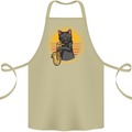 I Like Cats, Saxophones & Maybe 3 People Cotton Apron 100% Organic Khaki