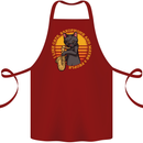 I Like Cats, Saxophones & Maybe 3 People Cotton Apron 100% Organic Maroon