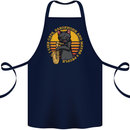 I Like Cats, Saxophones & Maybe 3 People Cotton Apron 100% Organic Navy Blue