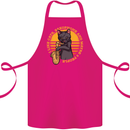 I Like Cats, Saxophones & Maybe 3 People Cotton Apron 100% Organic Pink