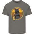 I Like Cats, Saxophones & Maybe 3 People Kids T-Shirt Childrens Charcoal