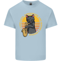 I Like Cats, Saxophones & Maybe 3 People Kids T-Shirt Childrens Light Blue