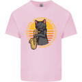 I Like Cats, Saxophones & Maybe 3 People Kids T-Shirt Childrens Light Pink