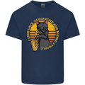I Like Cats, Saxophones & Maybe 3 People Kids T-Shirt Childrens Navy Blue