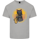 I Like Cats, Saxophones & Maybe 3 People Kids T-Shirt Childrens Sports Grey