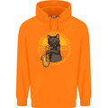 I Like Cats, Saxophones & Maybe 3 People Mens 80% Cotton Hoodie Orange