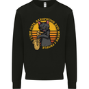 I Like Cats, Saxophones & Maybe 3 People Mens Sweatshirt Jumper Black