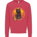I Like Cats, Saxophones & Maybe 3 People Mens Sweatshirt Jumper Heliconia