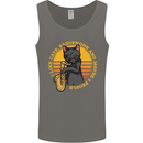 I Like Cats, Saxophones & Maybe 3 People Mens Vest Tank Top Charcoal