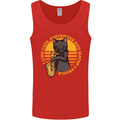I Like Cats, Saxophones & Maybe 3 People Mens Vest Tank Top Red