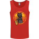 I Like Cats, Saxophones & Maybe 3 People Mens Vest Tank Top Red