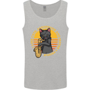I Like Cats, Saxophones & Maybe 3 People Mens Vest Tank Top Sports Grey