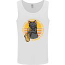 I Like Cats, Saxophones & Maybe 3 People Mens Vest Tank Top White
