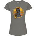 I Like Cats, Saxophones & Maybe 3 People Womens Petite Cut T-Shirt Charcoal