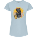 I Like Cats, Saxophones & Maybe 3 People Womens Petite Cut T-Shirt Light Blue