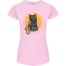 I Like Cats, Saxophones & Maybe 3 People Womens Petite Cut T-Shirt Light Pink