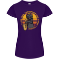 I Like Cats, Saxophones & Maybe 3 People Womens Petite Cut T-Shirt Purple