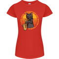 I Like Cats, Saxophones & Maybe 3 People Womens Petite Cut T-Shirt Red