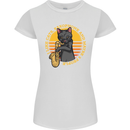 I Like Cats, Saxophones & Maybe 3 People Womens Petite Cut T-Shirt White