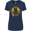 I Like Cats, Saxophones & Maybe 3 People Womens Wider Cut T-Shirt Navy Blue