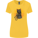I Like Cats, Saxophones & Maybe 3 People Womens Wider Cut T-Shirt Yellow