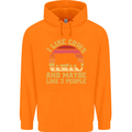 I Like Cows & 3 People Funny Sarcastic Slogan Childrens Kids Hoodie Orange