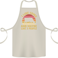 I Like Cows & 3 People Funny Sarcastic Slogan Cotton Apron 100% Organic Natural