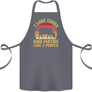 I Like Cows & 3 People Funny Sarcastic Slogan Cotton Apron 100% Organic Steel