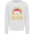 I Like Cows & 3 People Funny Sarcastic Slogan Kids Sweatshirt Jumper White