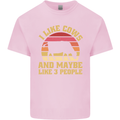 I Like Cows & 3 People Funny Sarcastic Slogan Kids T-Shirt Childrens Light Pink