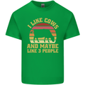 I Like Cows & 3 People Funny Sarcastic Slogan Mens Cotton T-Shirt Tee Top Irish Green
