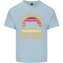 I Like Cows & 3 People Funny Sarcastic Slogan Mens Cotton T-Shirt Tee Top Light Blue