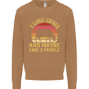 I Like Cows & 3 People Funny Sarcastic Slogan Mens Sweatshirt Jumper Caramel Latte