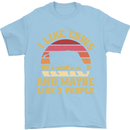 I Like Cows & 3 People Funny Sarcastic Slogan Mens T-Shirt 100% Cotton Light Blue