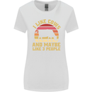 I Like Cows & 3 People Funny Sarcastic Slogan Womens Wider Cut T-Shirt White