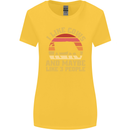 I Like Cows & 3 People Funny Sarcastic Slogan Womens Wider Cut T-Shirt Yellow