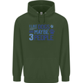 I Like Dogs and Maybe Three People Childrens Kids Hoodie Forest Green