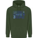 I Like Dogs and Maybe Three People Childrens Kids Hoodie Forest Green