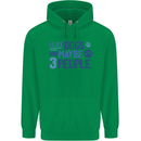 I Like Dogs and Maybe Three People Childrens Kids Hoodie Irish Green