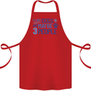 I Like Dogs and Maybe Three People Cotton Apron 100% Organic Red